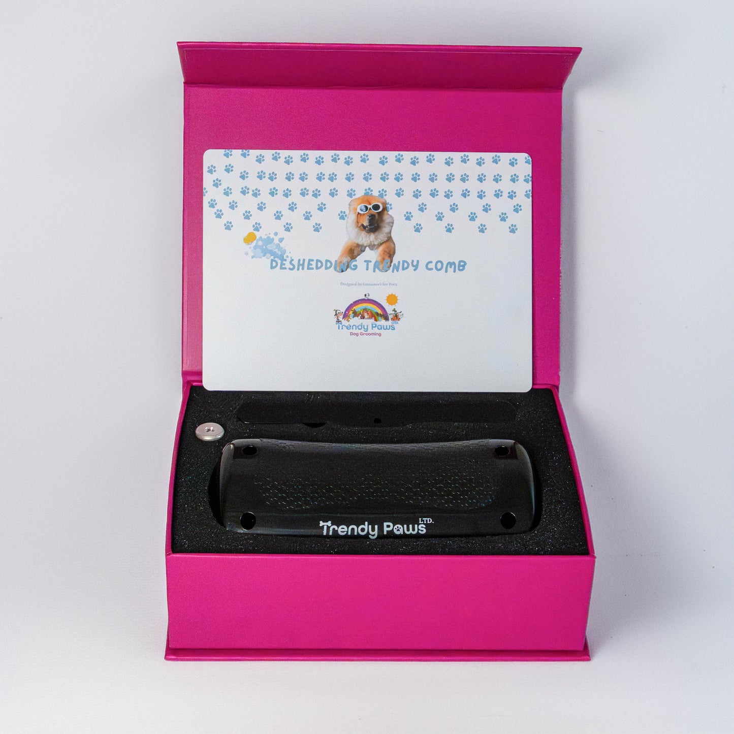 Stop the Shedding - Groom Your Dog at Home with our Deshedding Trendy Comb!