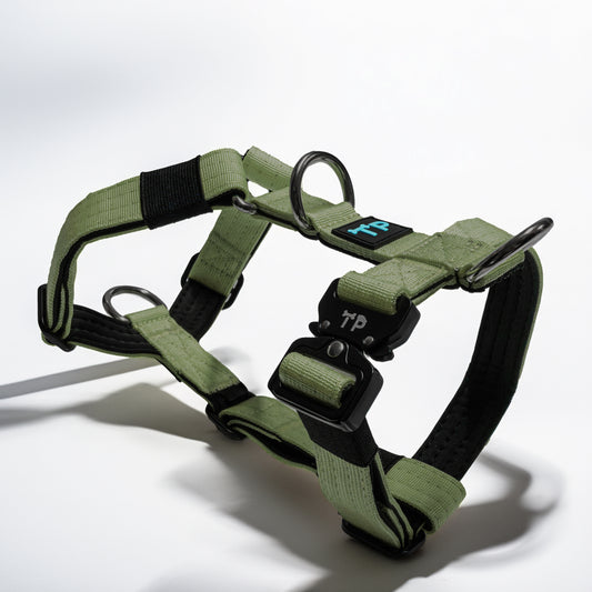 Trendy Paws Tactical Harness - Military Green